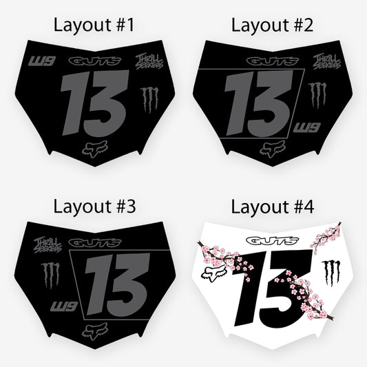 Motocutz Plate Decal (Layout #1)