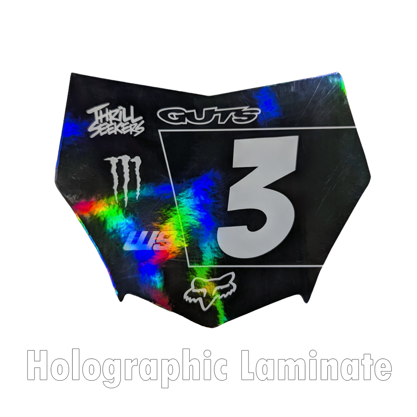 Motocutz Plate Decal (Layout #3)