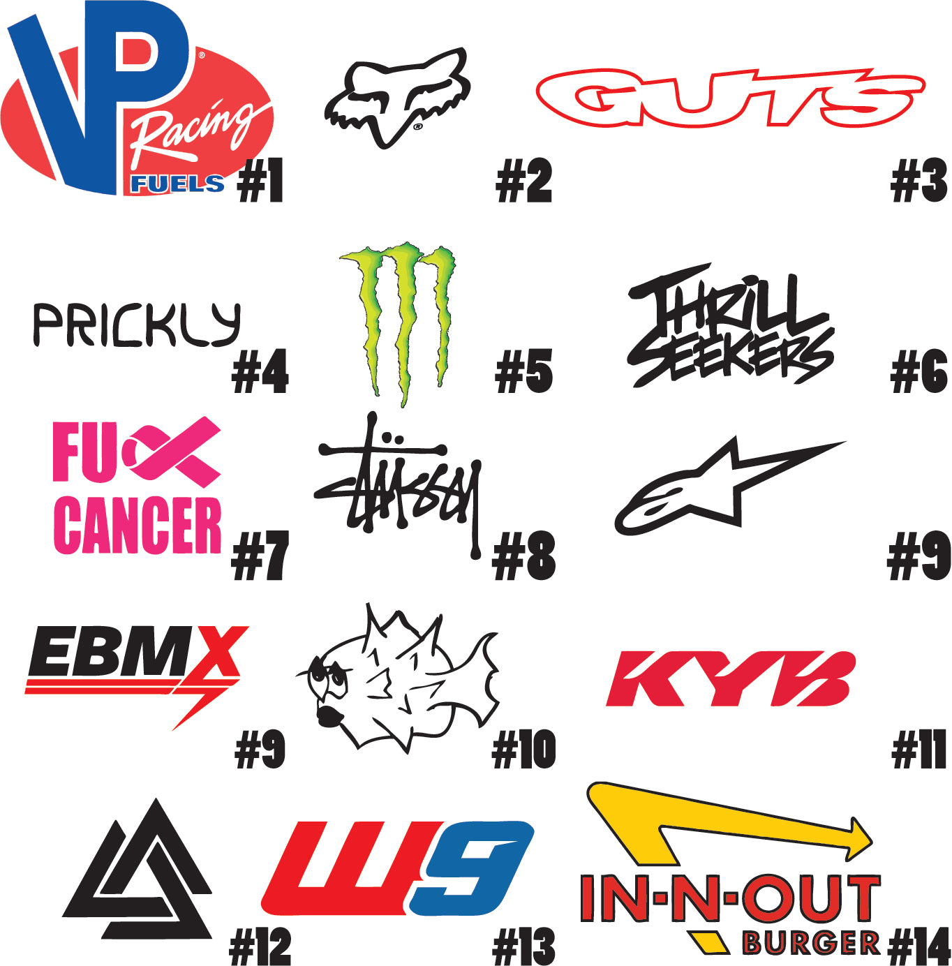 Motocutz Plate Decal (Layout #4)