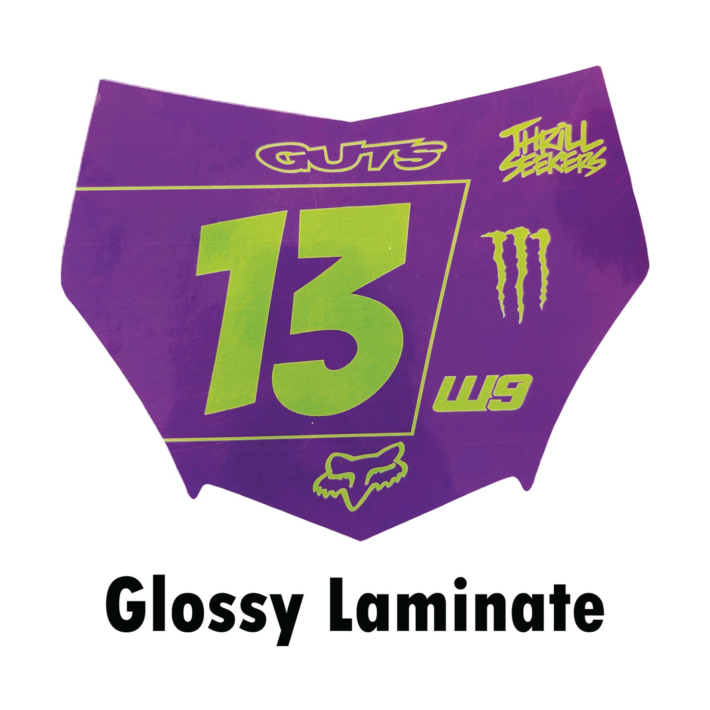 Motocutz Plate Decal (Layout #4)