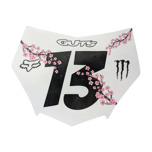 Motocutz Plate Decal (Layout #4)