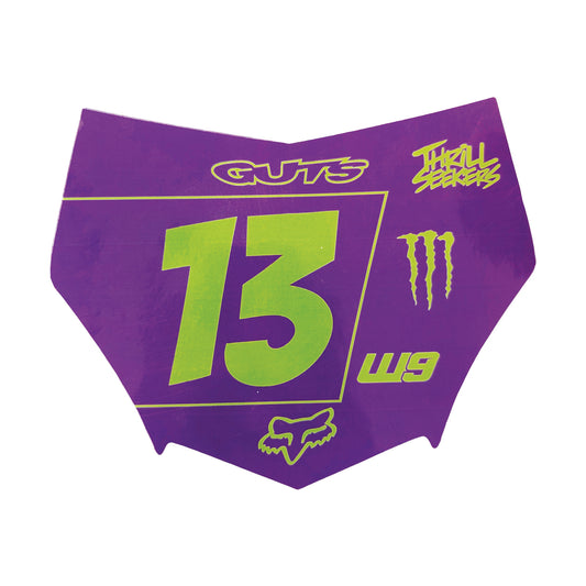 Motocutz Plate Decal (Layout #2)