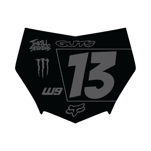 Motocutz Plate Decal (Layout #3)